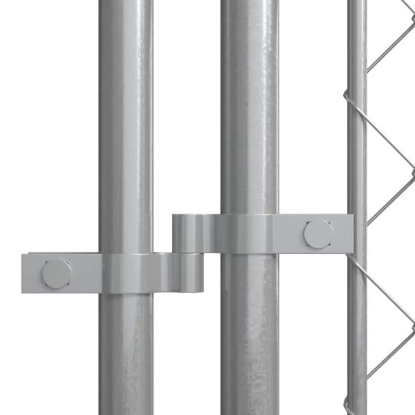 Outdoor-Hundezwinger mit Überdachung 7,6x3,8x2,3 m