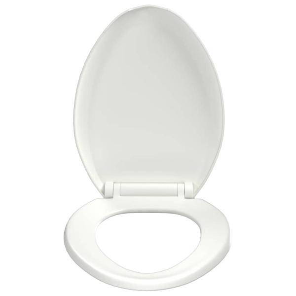 Toilettensitz mit Absenkautomatik und Quick-Release-Design Weiß