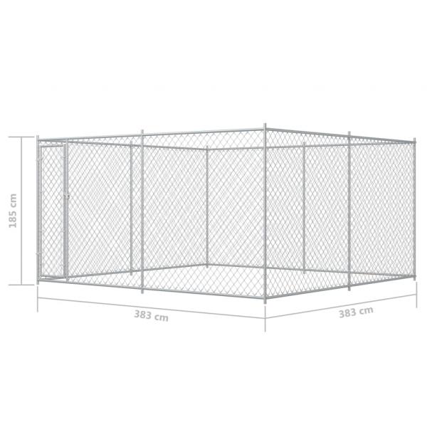 Outdoor-Hundezwinger 383x383x185 cm 