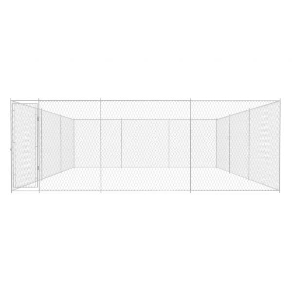 Outdoor-Hundezwinger Verzinkter Stahl 570x570x185 cm