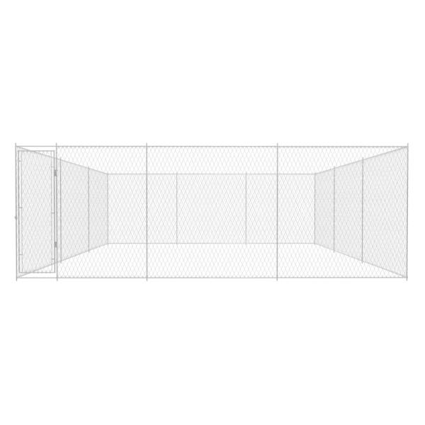 Outdoor-Hundezwinger Verzinkter Stahl 570x570x185 cm