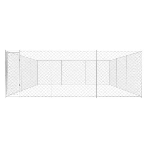 Outdoor-Hundezwinger Verzinkter Stahl 570x570x185 cm