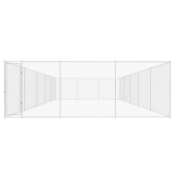 Outdoor-Hundezwinger Verzinkter Stahl 950x570x185 cm