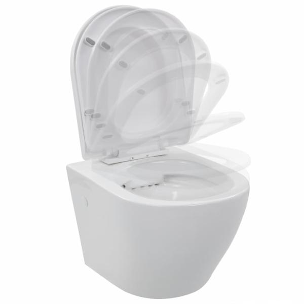Wand-WC ohne Spülrand Keramik Weiß