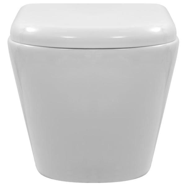 Wand-WC ohne Spülrand Keramik Weiß