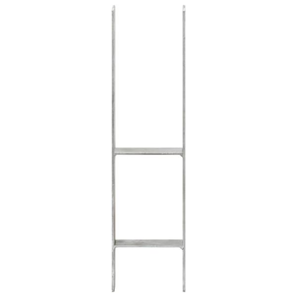Pfostenträger 6 Stk. Silbern 14×6×60 cm Verzinkter Stahl
