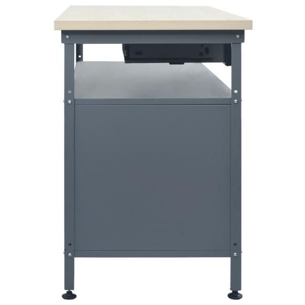 Werkbank Schwarz 120x60x85 cm Stahl