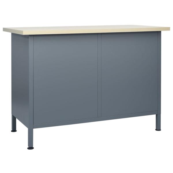 Werkbank Schwarz 120x60x85 cm Stahl
