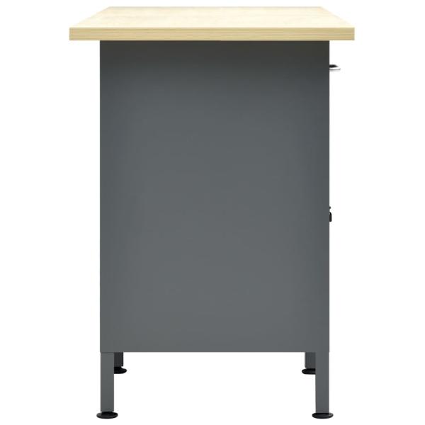 Arbeitstisch Schwarz 160 x 60 x 85 cm Stahl 