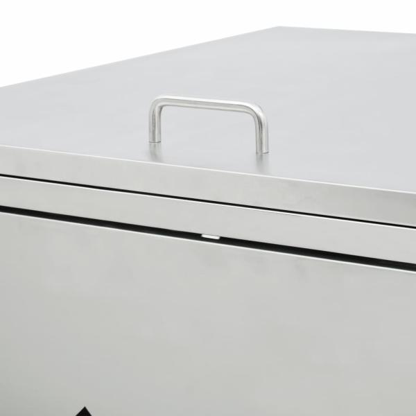 Mülltonnenbox für 1 Tonne 240 L Edelstahl 