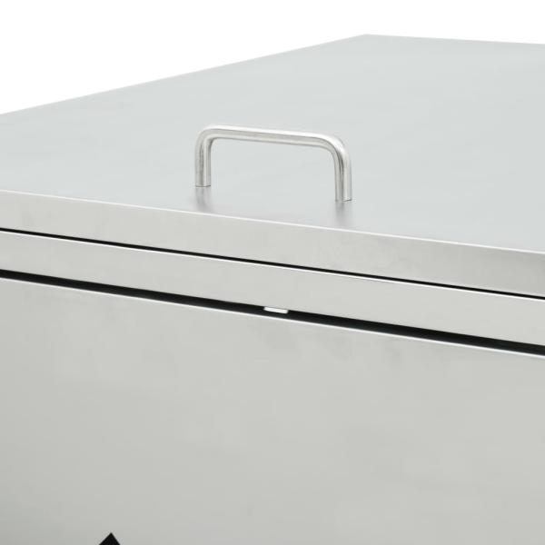 Mülltonnenbox für 1 Tonne 240 L Edelstahl 