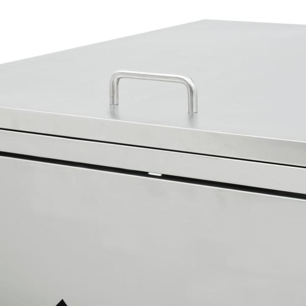 Mülltonnenbox für 4 Tonnen 240 L Edelstahl