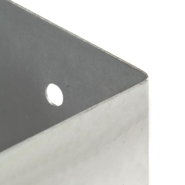 Pfostenanker 4 Stk. Verzinktes Metall 121 mm