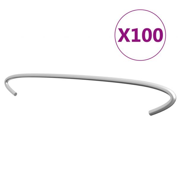 ARDEBO.de - Gabionen-Distanzhalter 100 Stk. Verzinkter Stahl 50 cm
