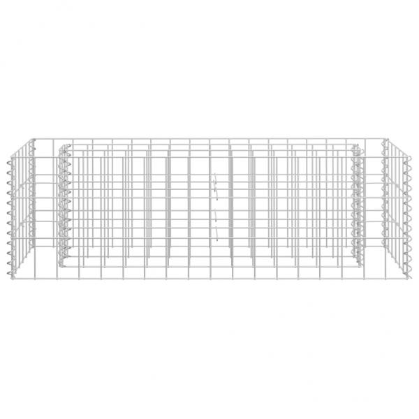  Gabionen-Hochbeet Verzinkter Stahl 90×30×30 cm