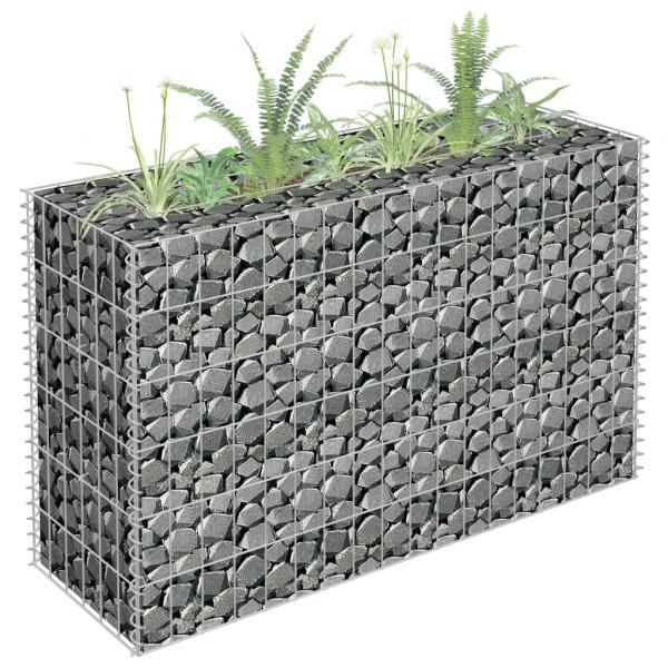 ARDEBO.de - Gabionen-Hochbeet Verzinkter Stahl 90×30×60 cm