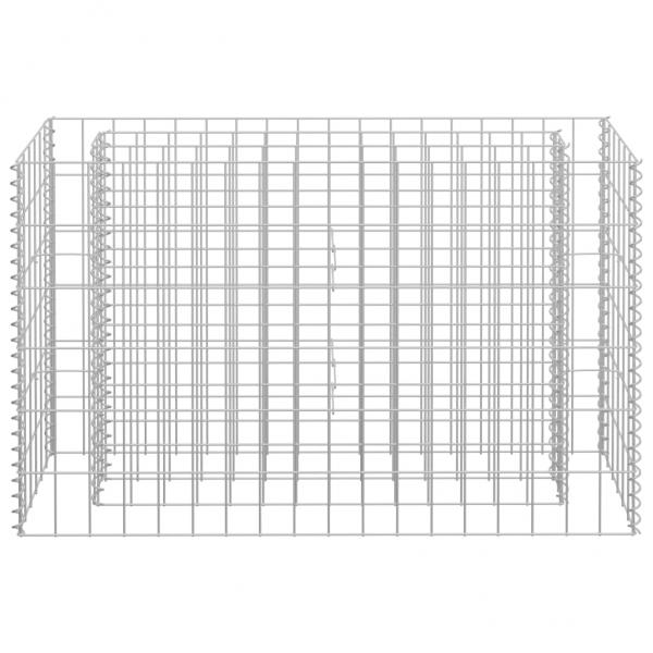 Gabionen-Hochbeet Verzinkter Stahl 90×30×60 cm