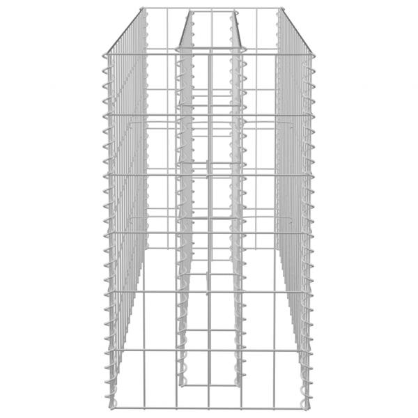 Gabionen-Hochbeet Verzinkter Stahl 90×30×60 cm