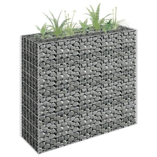 ARDEBO.de -  Gabionen-Hochbeet Verzinkter Stahl 90×30×90 cm