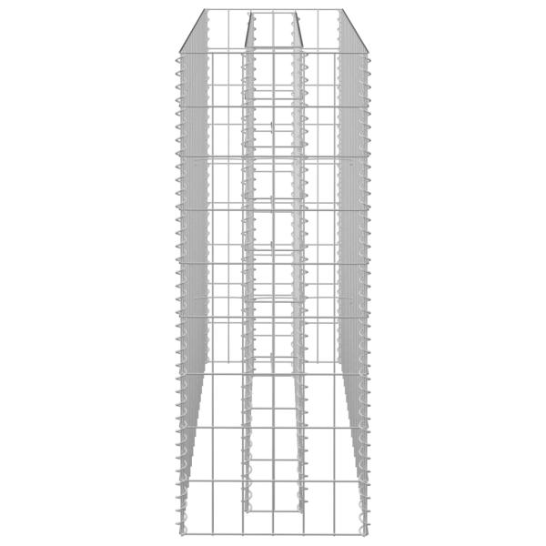 Gabionen-Hochbeet Verzinkter Stahl 90×30×90 cm
