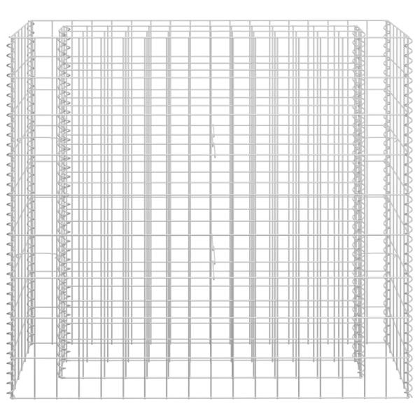  Gabionen-Hochbeet Verzinkter Stahl 90×30×90 cm