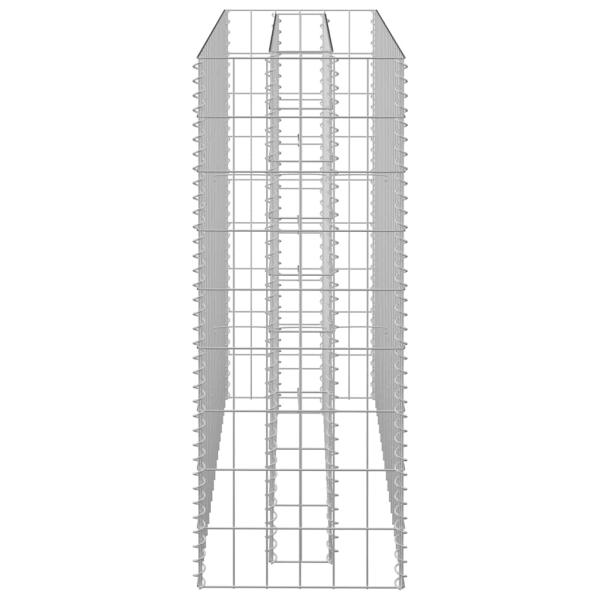 Gabionen-Hochbeet Verzinkter Stahl 90×30×90 cm