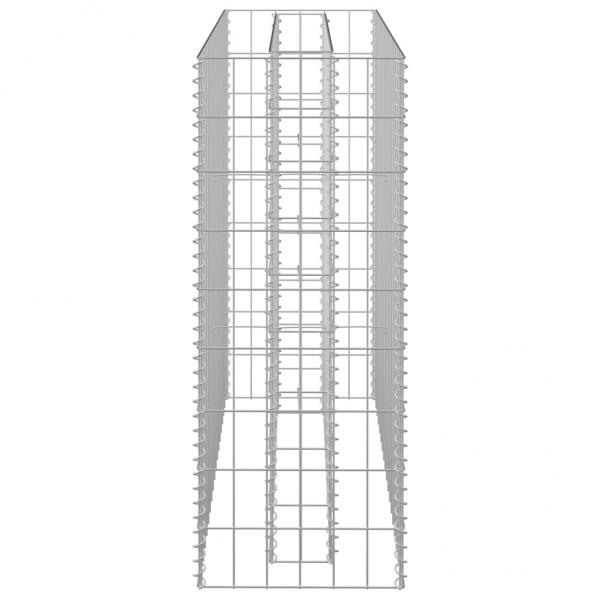  Gabionen-Hochbeet Verzinkter Stahl 90×30×90 cm