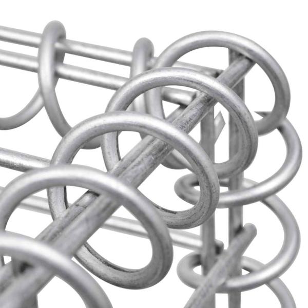 Gabionen-Hochbeet Verzinkter Stahl 180×30×30 cm