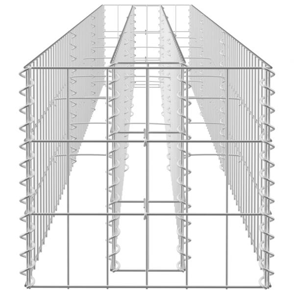 Gabionen-Hochbeet Verzinkter Stahl 270 x 30 x 30 cm