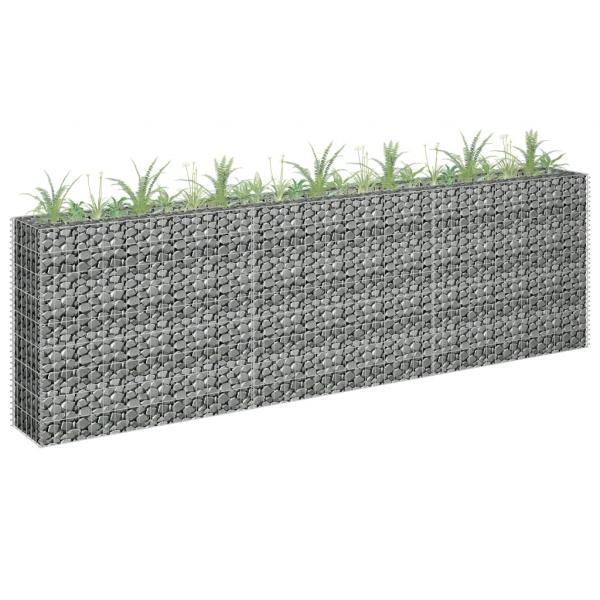 ARDEBO.de - Gabionen-Hochbeet Verzinkter Stahl 270 x 30 x 90 cm