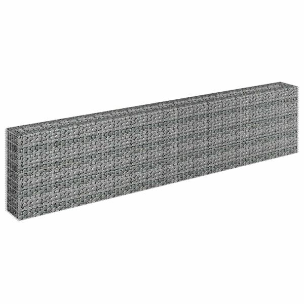  Gabionen-Hochbeet Verzinkter Stahl 360×30×90 cm