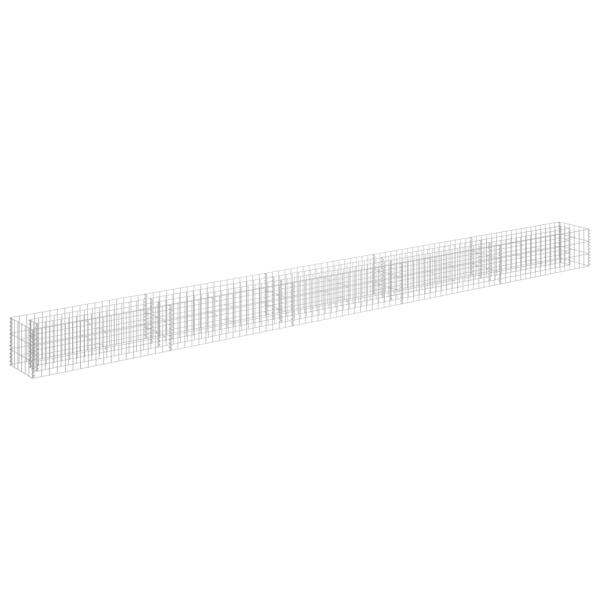 Gabionen-Hochbeet Verzinkter Stahl 450×30×30 cm