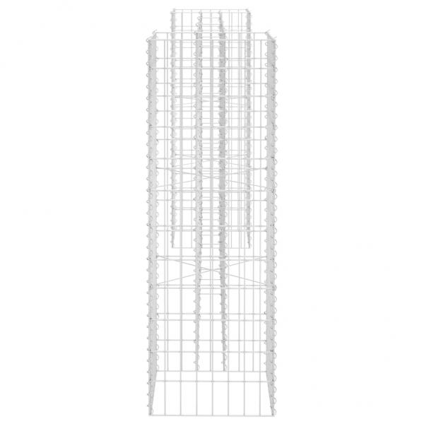 H-förmiger Gabionen-Pflanzkorb Stahldraht 260x40x120 cm  