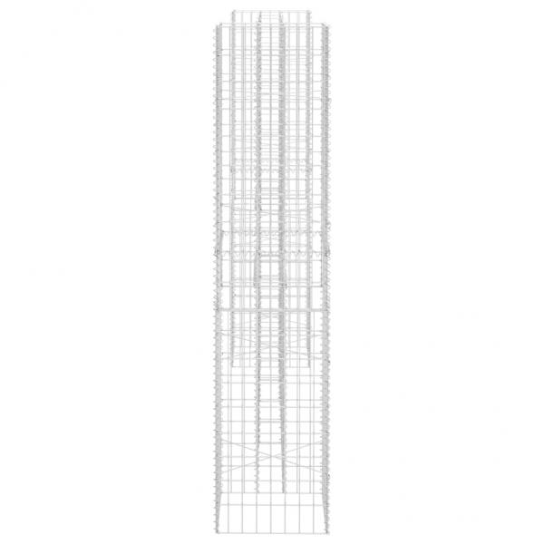 H-förmiger Gabionen-Pflanzkorb Stahldraht 260x40x200 cm   