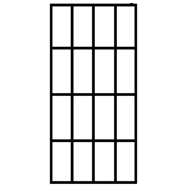 Duschwand für Walk-in Dusche Mattes Sicherheitsglas 100x195 cm