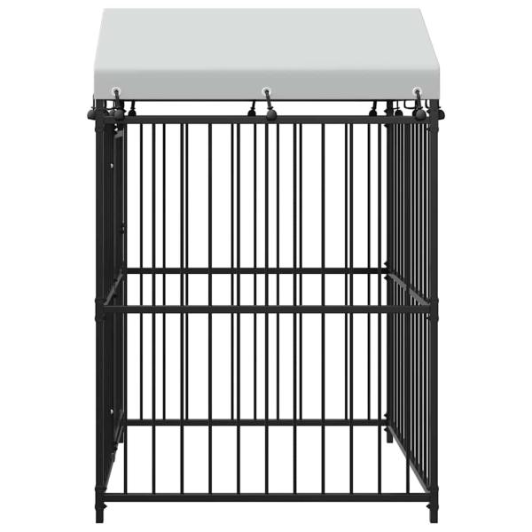 Outdoor-Hundezwinger mit Überdachung 120x120x150 cm