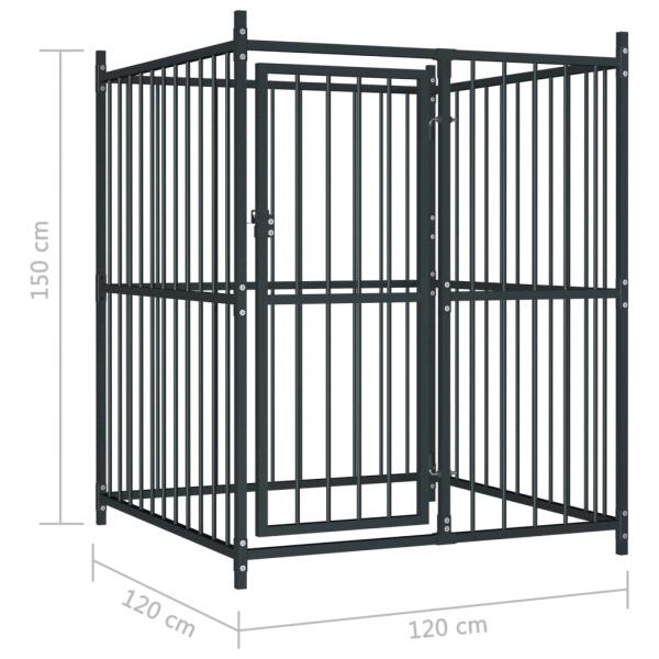 Outdoor-Hundezwinger 120x120x150 cm