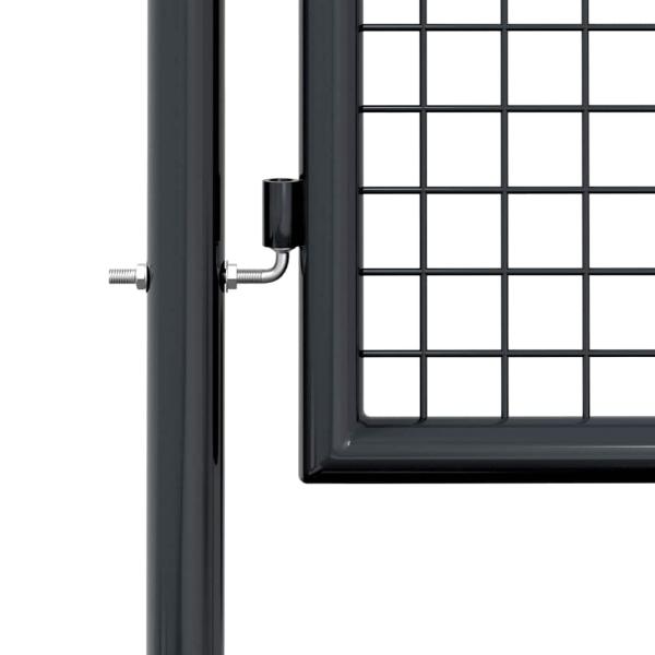 Mesh-Gartentor Verzinkter Stahl 100 x 125 cm Grau