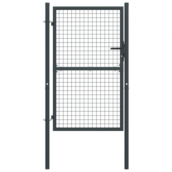 ARDEBO.de - Mesh-Gartentor Verzinkter Stahl 100 x 250 cm Grau