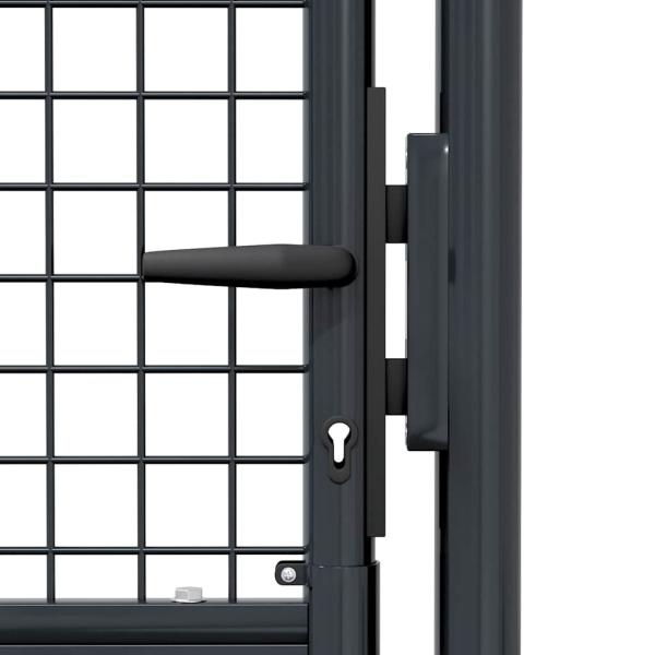 Mesh-Gartentor Verzinkter Stahl 100 x 250 cm Grau