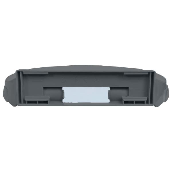 Toilettensitz mit Absenkautomatik Grau Oval