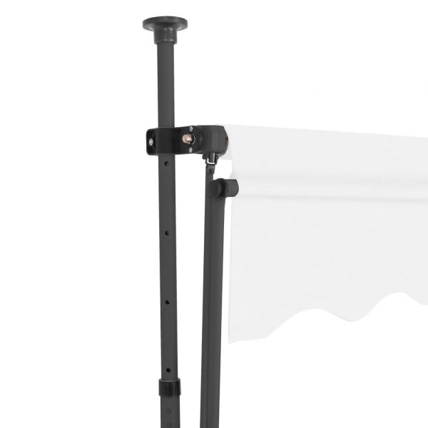 Einziehbare Markise Handbetrieben mit LED 150 cm Creme