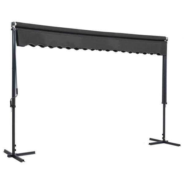 Freistehende Markise 400x300 cm Anthrazit 