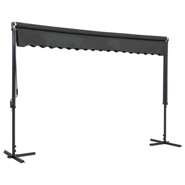 Freistehende Markise 400x300 cm Anthrazit 