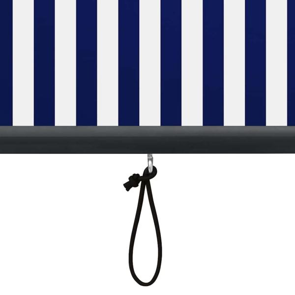 Außenrollo 60 x 250 cm Blau und Weiß