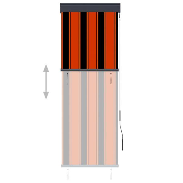 Außenrollo 60 x 250 cm Orange und Braun