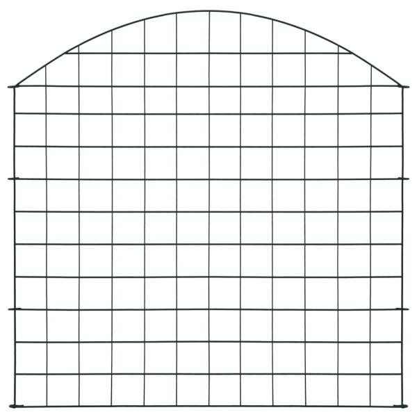 Gartenzaun Set Konvex 77,5x78,5 cm Grün