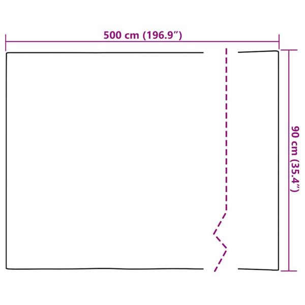 Möbelfolie Selbstklebend Dunkles Holz 500x90 cm PVC