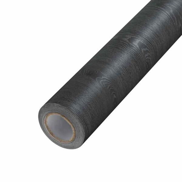 Möbelfolie Selbstklebend Dunkles Holz 500x90 cm PVC