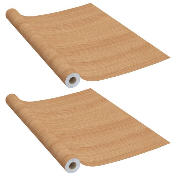 ARDEBO.de - Selbstklebende Möbelfolie Japanische Eiche 500 x 90 cm PVC